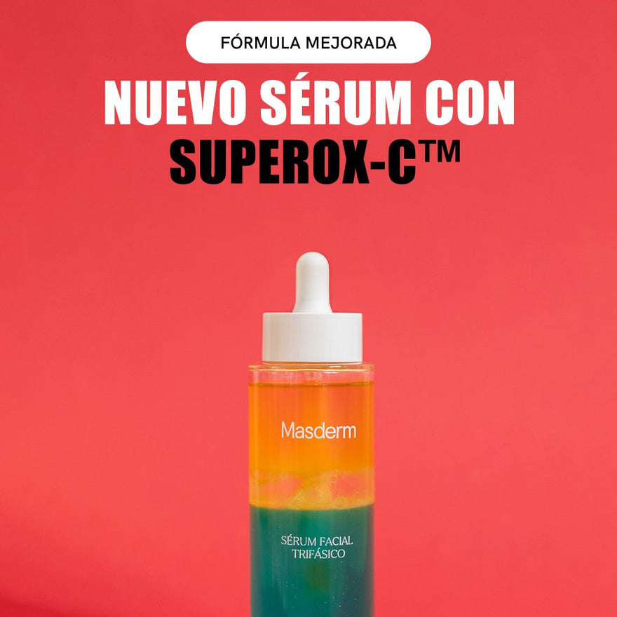 Nuevo Sérum Trifásico Antimanchas de Masderm: Antioxidante, iluminador y reafirmante - Masderm Cosmética